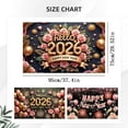 thumbnail image 3 of 2026 Golden Happy New Year Banner Large Wall Decoration For Family Gatherings Banquet Hall Party Event Decor Countdown Backdrop, 3 of 4
