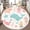 Color 1, variant on Washable Non Slip 3ft Round Rug, 70s retro flower Groovy vintage floral Circle Area Rugs with Tassels Carpet for Nursery Bedroom Living Room Playroom Tent rug Tent Castle