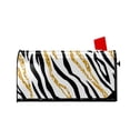 thumbnail image 2 of PAYOHTO Zebra Print Gold Glitter Mailbox Covers Magnetic Large Oversized 25.5 X 21 Mailbox Wrap Post Letter Box Covers Decor for Outdoor Home Garden, 2 of 4