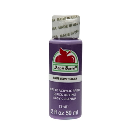 paint barrel apple oz plaid craft acrylic crush velvet matte finish plaidonline colors walmart