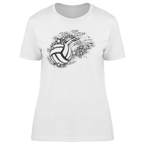 Black And White Volleyball T-Shirt Women -Image by Shutterstock, Female Small