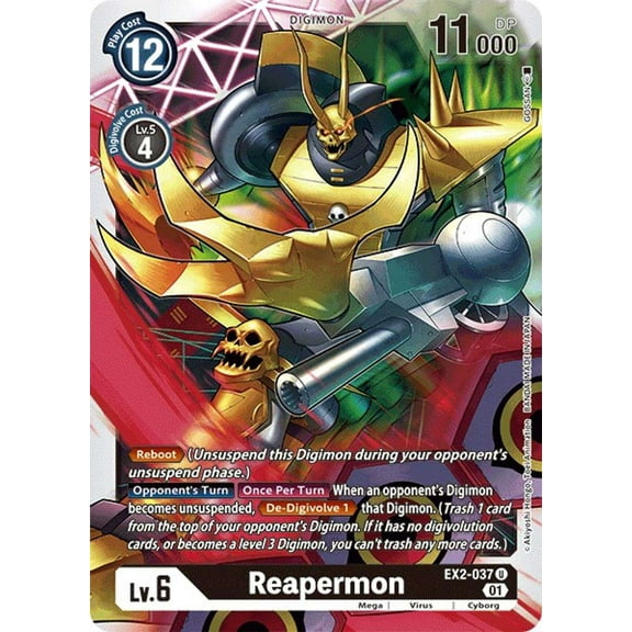 Digimon Digital Hazard Uncommon Reapermon EX2-037