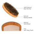 thumbnail image 3 of LIVINGO Tijeras para barba y bigote de 4,5 pulgadas para hombres, punta redondeada profesional, acero inoxidable afilado, pequeña belleza, kit de tijeras para recortar el vello de la nariz facial con, 3 of 5