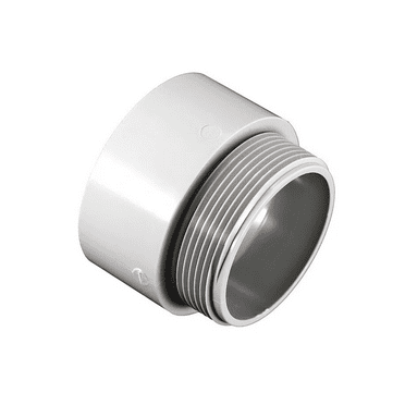 Male Adapter, 4 In Conduit, PVC, 3-3/4 In L