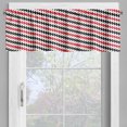 thumbnail image 4 of Ambesonne Abstract Valance & Curtain, Zigzag Chevron Lines Art, 55"x45", Vermilion White, 4 of 6