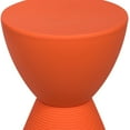 thumbnail image 6 of LeisureMod Side Table Modern Hourglass End Table Compact Accent Drum Table with Removable Lid for Storage Indoor and Outdoor Use Boyd Series in Orange, 6 of 12