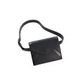 thumbnail image 3 of INC International Concepts Womens Metallic Detail Envelope Belt Bags, Black/Silver, Small, 3 of 4