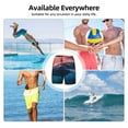 thumbnail image 6 of Daiia Sunshine Ocean Whale Mens Swim Trunks Swim Shorts Quick Dry Swim Shorts with Mesh Lining Pockets-Large, 6 of 9