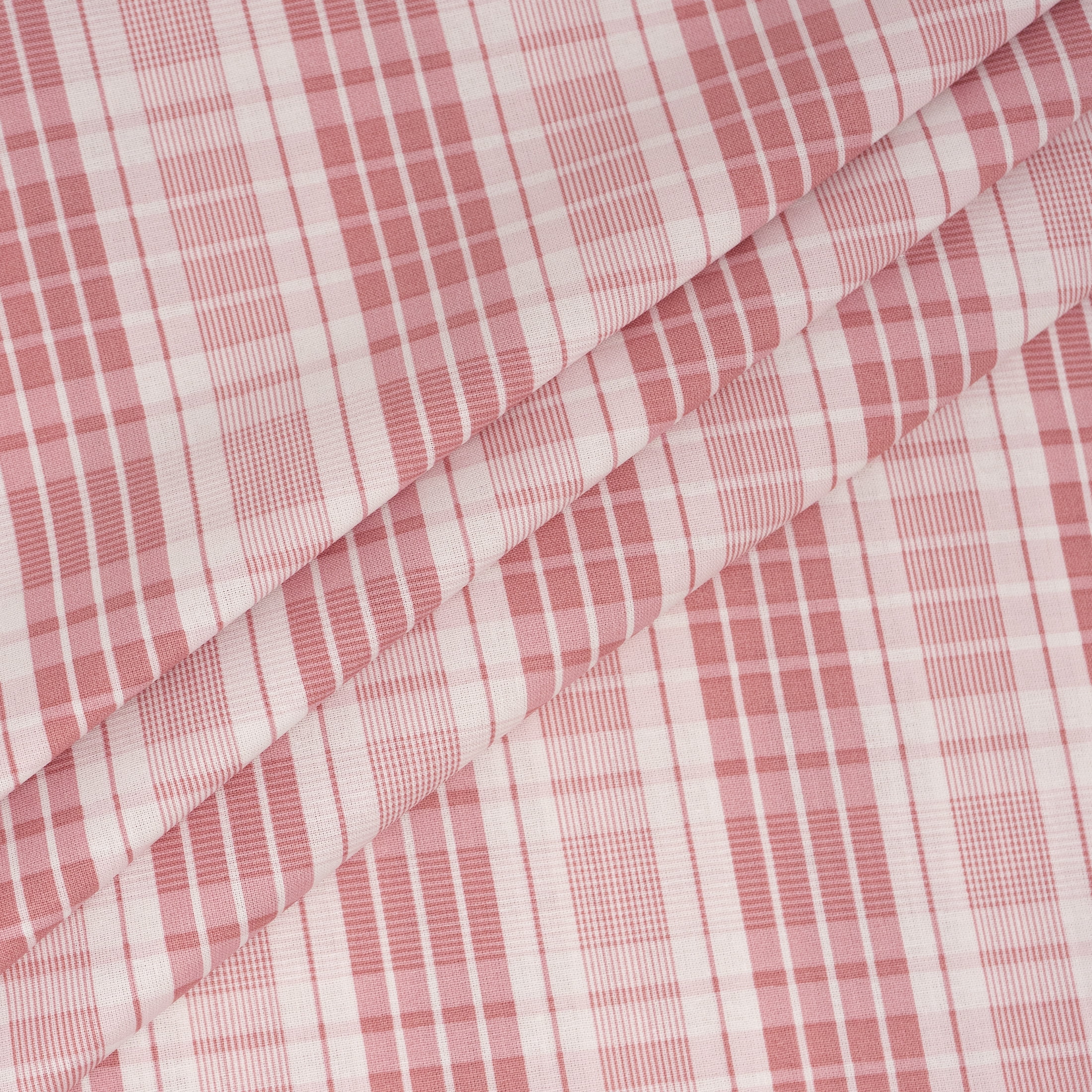 Waverly Inspirations 1 Yard Cut 100% Cotton Prints Fabric, Plaid Tea Rose, 44" Wide for Quilting & Sewing