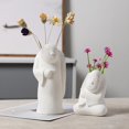 thumbnail image 4 of Lindo Gato de Cerámica Florero Pntas de para El Hogar 9..8cm+Lindo Gato de Cerámica Florero Pntas de P Macarena Jarrón de ceramica, 4 of 8