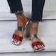 thumbnail image 1 of Sandalias de mujer Moda de verano Zapatos de playa de leopardo Sandalias de mariposa de tacón plano Wmkox8yii  hj789, 1 of 6