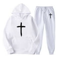 thumbnail image 1 of Men's Suits Product Category and Title Optimized for Performance Track and Field 2-Piece Hooded Sports Casual Running Set for Men, 1 of 2