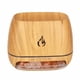 thumbnail image 2 of Humidificadores aromáticos de piedra de sal de cristal del Himalaya, difusor de aceite esencial de aromaterapia con llama 3D y luz nocturna, grano de madera, 2 of 5