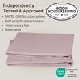 thumbnail image 2 of California Design Den 100% Cotton King Pillow Cases Set of 2 - 500 Thread Count Sateen, Fits King Pillows - Sepia Rose, 2 of 8