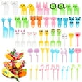 thumbnail image 1 of Moyic 51 Uds. De Mini viñetas de animales de plástico, selecciones de comida ligeras y portátiles para aperitivos para niños y niños Mostrada, 1 of 6