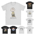 thumbnail image 2 of Camiseta oficial de Peanuts Charlie Brown Anxieties Snoopy para hombre, ropa de algodón, divertida camiseta de manga corta con cuello redondo, camiseta de talla grande, 2 of 5