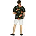thumbnail image 2 of HAPPY BAY Men's Hawaiian Shirts Short Sleeve Button Down Shirt Mens Tropical Shirts Casual Vacation Summer Party Caribbean Shirts for Men Funny M Hibiscus Palm, Black, 2 of 5