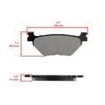 thumbnail image 2 of Rear Brake Pads for Yamaha XV1900 1900 Stratoliner XV19C Deluxe Midnight 2006-14, 2 of 4