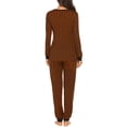 thumbnail image 5 of Ekouaer Womens Pajamas Sets Long Sleeve Tops with Jogger Pants Soft Pjs Lounge Set Outfits with Pockets, 5 of 6