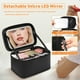thumbnail image 3 of Bolsa de maquillaje OCHEAL con espejo LED y organizador, color negro, 3 of 8