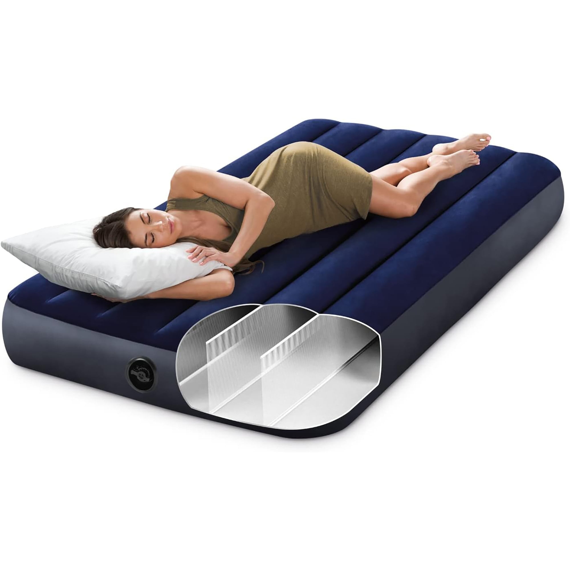 Intex 10" Twin Standard Dura-Beam Airbed Mattress - Pump Not Included