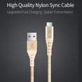 thumbnail image 3 of USB Type-C Cable Nylon Braided Mobile Phone Cables 3A Fast Charging Data Wire, 3 of 9