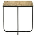 thumbnail image 4 of Miekor Furniture Travertine and Black Accent Table B5A9301, 4 of 7