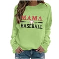 thumbnail image 2 of Uootdi Hauts Boho pour Femmes Col Rond Mama Imprimé Baseball Rassemblements Sportifs Usage Quotidien Chandails en Molleton Confortables Cardigans Cadeau, 2 of 5