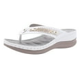 thumbnail image 2 of Mepaouo Women's Wedge Flip Flop Arch Support Orthopedic Sandals Outdoor Beach Slippers Shoes Size 8.5, 2 of 8