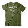 thumbnail image 4 of Pizza Is The Only Love Triangle I Want Shirt Pizza Shirts Pizza Lover Gifts Funny Saying Tee (Small Navy Blue), 4 of 6