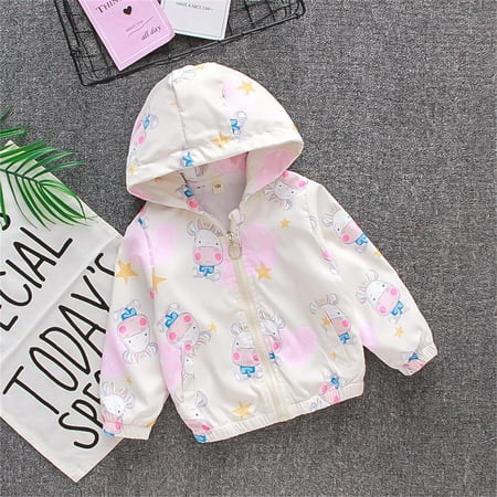 

Sweater For Child Toddler Kids Baby Girls Boys Cartoon Jacket Zipper Hooded Windproof Windbreaker Outwear Coat