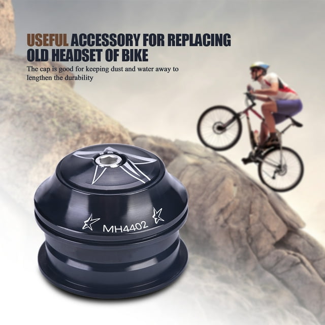 Bike Accessory, Fine Machining Aluminium Alloy Sturdy Bike Headset Set For Road Biking Mountain Biking For Mountain Biking For Replacing Old Headset