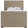 thumbnail image 3 of Meridian Furniture Lit Jumeau en Velours Beige, 3 of 6