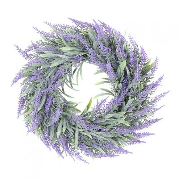 Couronne de fleurs artificielles artificielles en plastique pour décoration de la maison