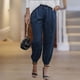 thumbnail image 1 of Pantalones Lápiz Pantalones casuales de mujer Pantalones de mujer de moda Pantalones de bolsillo para mujer (Azul M) Cgtredaw Para estrenar, 1 of 1
