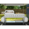 thumbnail image 3 of 72 in. Commercial Outdoor Propane Gas Grill with 36 in. Pizza Oven in Stainless-Steel (CGKIT7-P36), 3 of 13