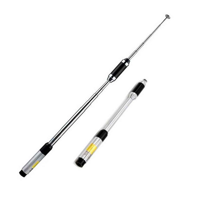 RH770 SMA Antena telescópica macho de doble banda de alta ganancia para Baofeng Walkie Talkie UV-3R VX-3R TYT TH-UV3R PUXING PX-2R UV-985 Inevent TX0618-00B