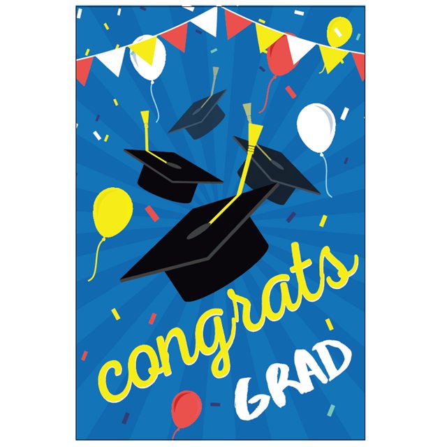 Home Decor Large Congrats Grad Banner 72x44 Inch | Graduation Party Decorations | Graduation Banner 2023 | Graduation Decorations Class Of 2023 | 2023 Graduation Decorations