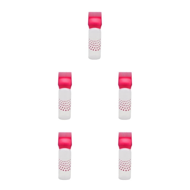 Guardoinrt Applicateur de Teinture pour Cheveux 120ml Distributeur de Brosse Réutilisable avec Écailles Coiffure Coiffure Rouge 5Set