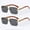 Black+black, variant on 2 Pairs Rimless Square Fashion Glasses for Men Women, Vintage Metal Double Bridge Wide Lightweight Eyewear Party Photo Prop Accessories