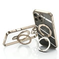 thumbnail image 2 of [Ring Compatible with MagSafe Invisible Stand] Magnetic for iPhone 16 Pro Case, [Clear Back Non-Yellowing] [Look as Bare] Slim Transparent Case with Holder for Women Men Girls, Gold, 2 of 7