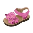 thumbnail image 3 of Mostsola Girls Sandals Toddler Little Big Kids Kid Cute Open Toe Flats Dress Sandals Summer Shoes, 3 of 6