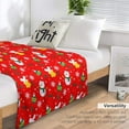 thumbnail image 4 of Christmas Throw Holiday Blanket-for Couch Or Sofa Christmas Soft Cozy Winter Throw Lightweight Blanket30 x40, 4 of 5