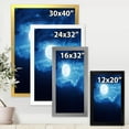 thumbnail image 4 of Designart 'Full Moon Night in Cloudy Sky III' Nautical & Coastal Framed Art Print, 4 of 4