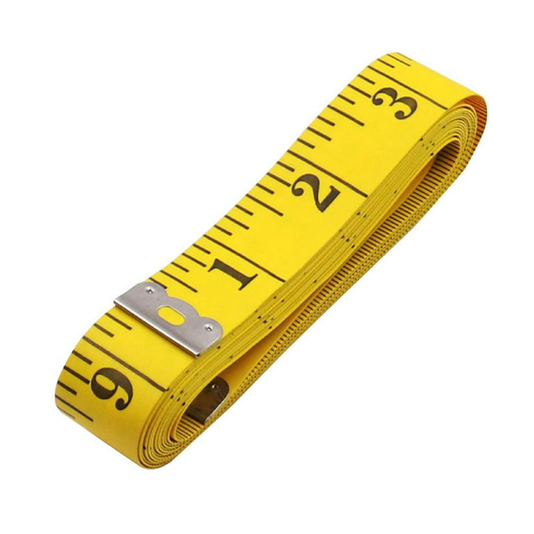 Sanwood Soft Tape Measure Body Chest Waist Circumference Measuring Ruler Soft Meter Sewing Tailor Tape, Yellow