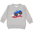 thumbnail image 2 of Inktastic Happy Valentine's Day-monster Truck Toddler Sweatshirt, 2 of 4