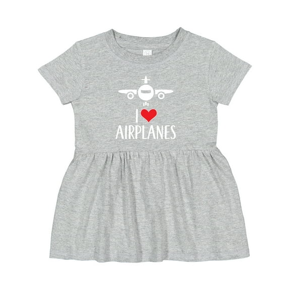 Inktastic Plane I Love Airplanes Girls Baby Dress