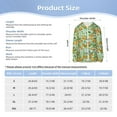 thumbnail image 5 of Cauagu Tangerine Print Sun Protection Jacket for Teen,Full-Zipper Long Sleeve Sun Shirts with Pockets UV Hoodie Shirts Outdoor Athletic Jacket-X-Large, 5 of 7
