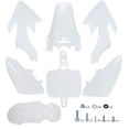 thumbnail image 1 of Kit de guardabarros Podoy CRF50 de plástico blanco con tornillos, 1 of 6