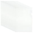 thumbnail image 1 of EeaseMX Carpeta de documentos transparente de 12 Uds., Carpeta de plástico tipo L, copia segura, bolsillo para proyectos, tamaño carta de EE. UU. / A4 en color transparente, 1 of 7